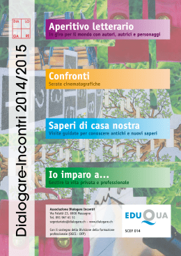 2014-2015 - Associazione Dialogare Incontri