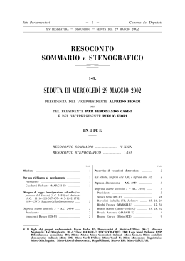 seduta di mercoledi`29 maggio 2002
