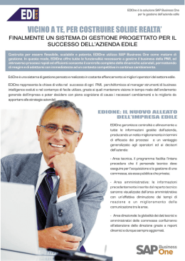 EDIOne brochure dettagliata