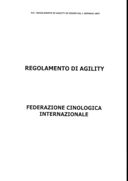 Regolamento di Agility