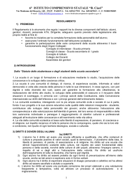 regolamento d`istituto - 6° Istituto Comprensivo Padova