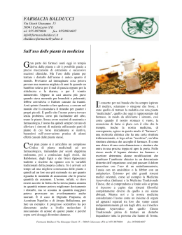 Medicina naturale - Farmacia Balducci