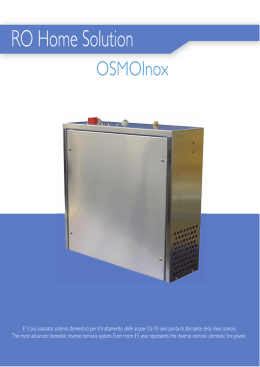 scheda tecnica osmoinox