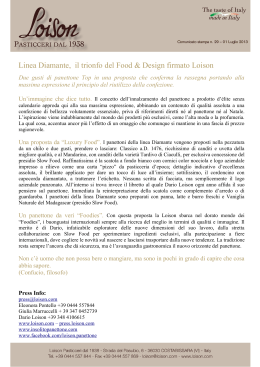 Linea Diamante, il trionfo del Food & Design firmato Loison