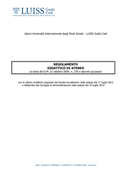 Regolamento didattico di Ateneo