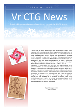 Vr CTG news febbraio 2016