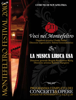 programma completo dei - Comune di Novafeltria