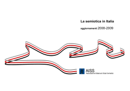 La semiotica in Italia a.a. 2008/2009