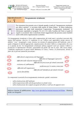 Inse  namento strutturato