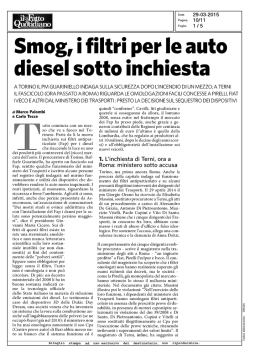 Smog, i filtri per le auto