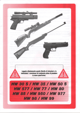 Weihrauch Manuale d`uso carabina
