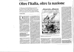 Oltre l`Italia, oltre la nazione