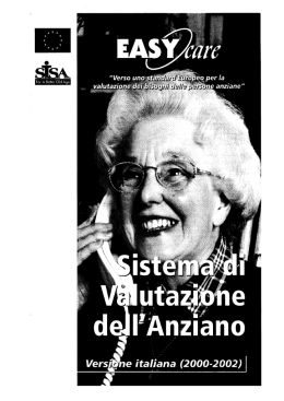La scheda per il progetto EASY care - Fimmg