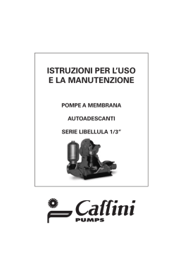 istruzioni per l`uso e la manutenzione