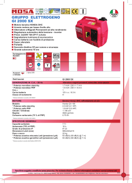 Catalogo 2012 generatori 3000 giri