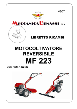 MF 223 - Meccanica Benassi Spa