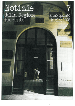Page 1 Page 2 I Gruppi del Consiglio Sede: via Beginn 21, Torino