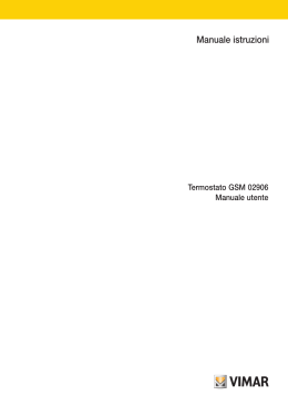 Manuale istruzioni