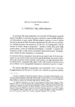 L`"officina" del gregoriano