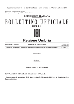 BUR Parte I-II n. 43 - Supplemento ordinario n. 1