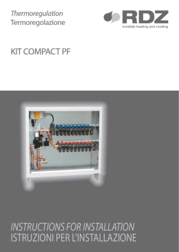 Manuale tecnico Kit Compact PF