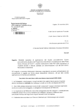 Modalit&agrave; operative
