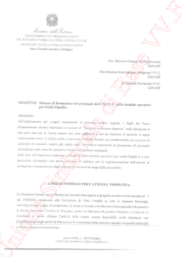 sistema di formazione del personale cnvvf