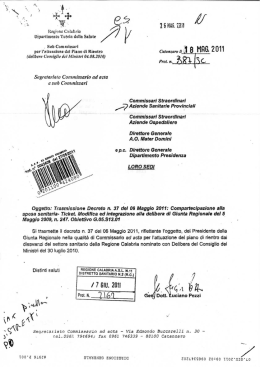 Il Decreto 37 della Regione Calabria sulle nuove esenzioni dal ticket