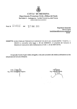 bando avviso asta - Comune di Messina