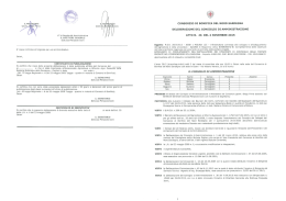 V&deg; di Regolarit&agrave; Amministrativa IL DIRETTORE GENERALE