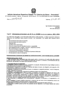 Informativa agli Assistenti Amministrativi - S. Caterina