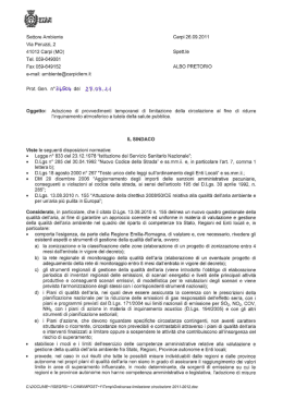 ordinanza Prot. Gen. n&deg; 34504 del 27.09.11 - Arpae Emilia