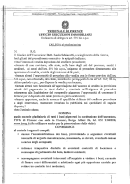 Delega al professionista - Fondazione Forense Firenze