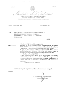 La circolare ministeriale