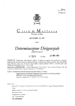 Scarica Allegato - Comune di Molfetta