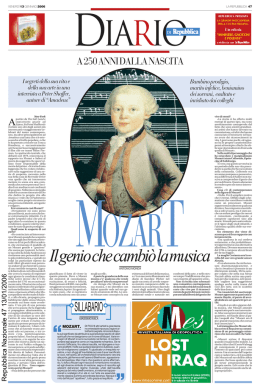 &ldquo; &ldquo; Il genio che cambi&ograve; la musica