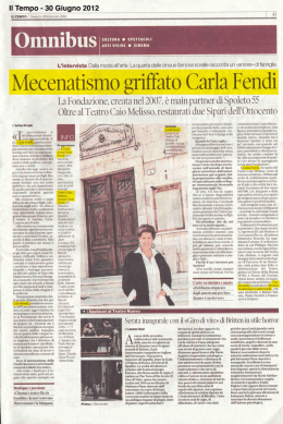 Il Tempo - 30 Giugpo 2012
