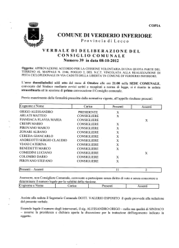 COMUNE DI VERDERIO INFERIORE