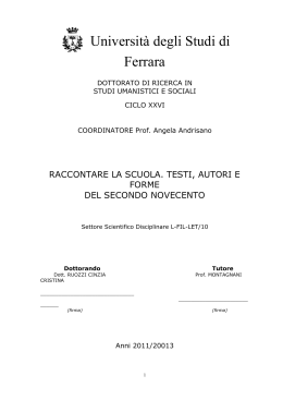 Universit&agrave; degli Studi di Ferrara