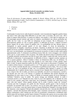 26 ottobre 2011. Appunti SdC con Carrón