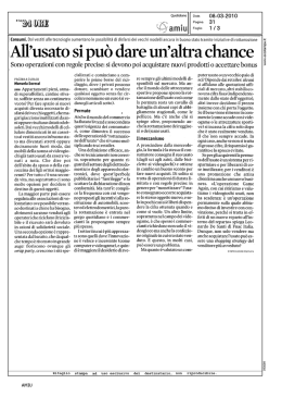 All`usato si può dare un`altra chance