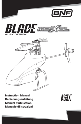 Instruction Manual Bedienungsanleitung Manuel d`utilisation