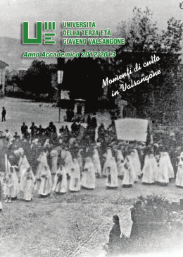 Momenti di culto in Valsangone