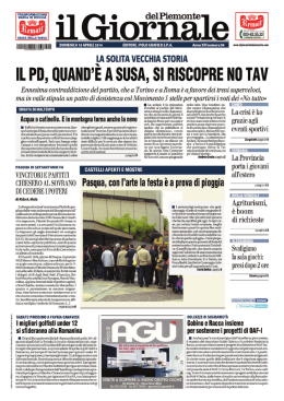 Il Giornale del Piemonte 20.04.14