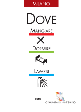 MILANO DOVE - Comunit&agrave; di Sant`Egidio