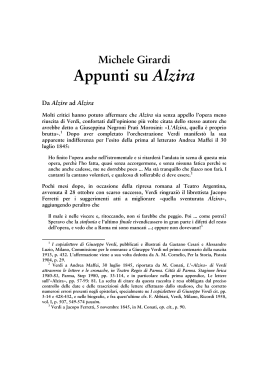 Appunti su Alzira - Università degli studi di Pavia