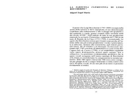 la zarzuela clementina di luigi boccherini