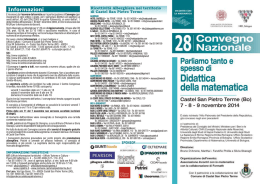 Programma del convegno