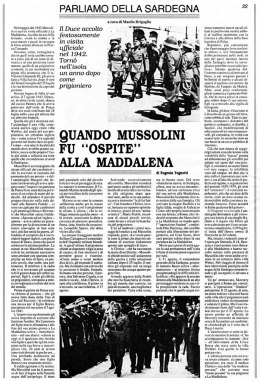 alla Maddalena - Regione Autonoma della Sardegna