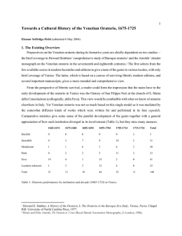 Towards a Cultural History of the Venetian Oratorio, 1675-1725